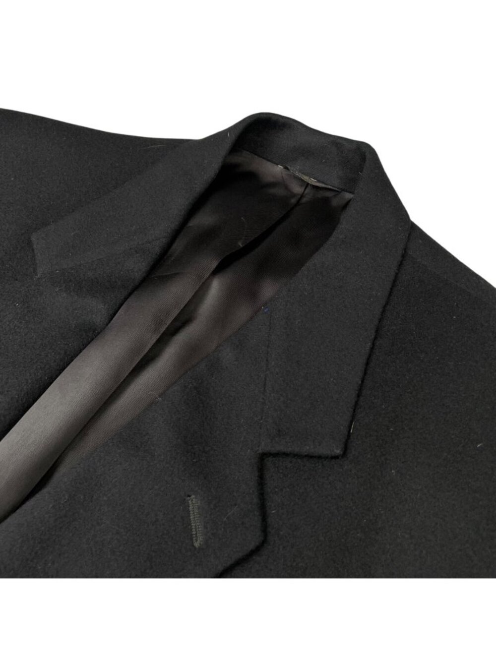 Peterborough Row Men’s 100% Pure Cashmere 2-Button Blazer Black • USA • 44R